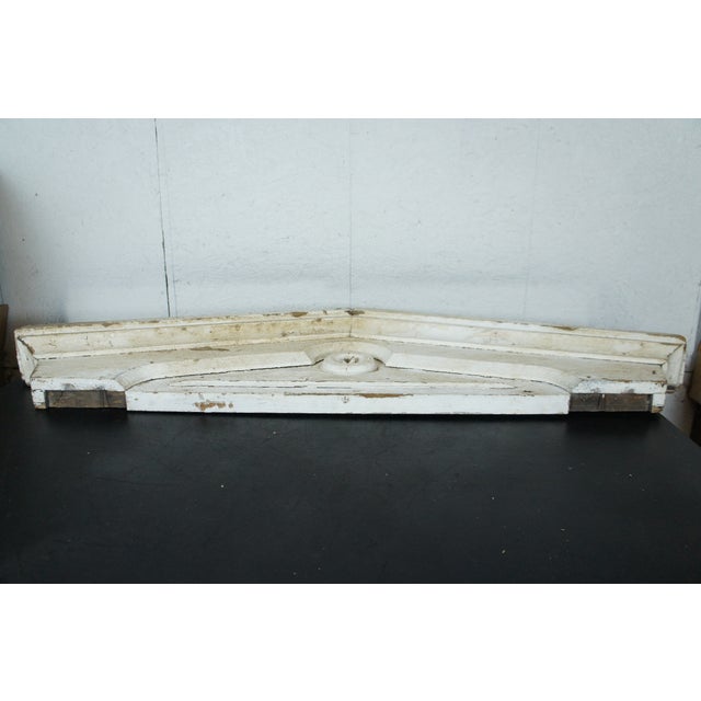 Antique Victorian Architectural Salvage White Painted Window Pediment ...