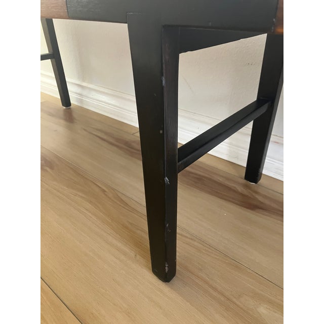 Midcentury Wood Bench For Sale - Image 10 of 11