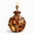 Brown Gold Decorated Ceramic Vase Lamp by Hubert Olivier, 1970s For Sale - Image 8 of 8