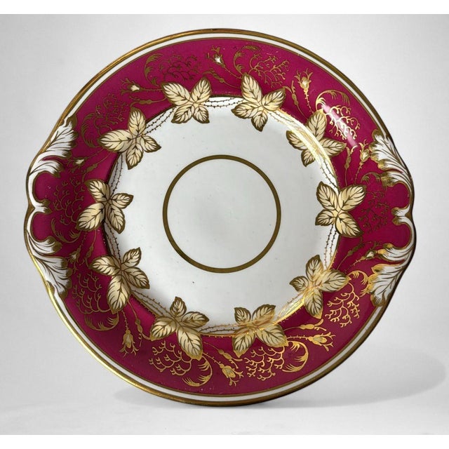 Napoleon III Pair of French “Porcelaine De Paris” Dessert Trays For Sale - Image 6 of 18