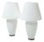 Swirl Murano Glass Table Lamps, 1970s, Set of 2 For Sale
