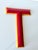 Mid-Century Modern Industrial Enamel Letter T, 1960 For Sale - Image 3 of 10