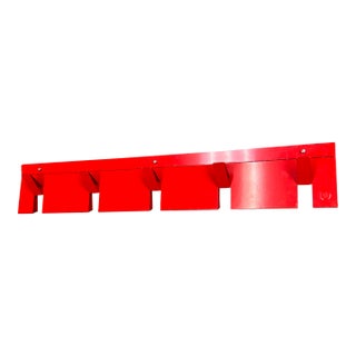 Blu Dot 2d:3d Coat Rack, Fire Engine Red For Sale
