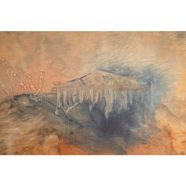 S. Martiny, Abstract Landscape, 1987, Watercolor For Sale - Image 9 of 10