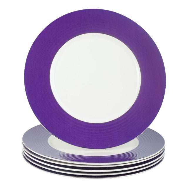 Large Dinner Plates in Porcelain by Royal Doulton for Gordon Ramsay, Set of 6 For Sale