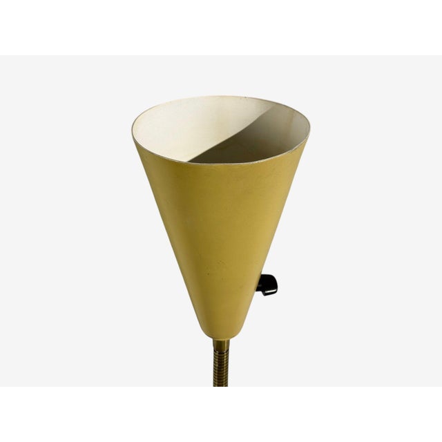 1950s Ajh, Adjustable Wall Sconces, Lacquered Metal, Brass, Sweden - a Pair For Sale - Image 9 of 10