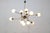 Stilnovo Chandelier with 18 Lights in Brass and Opal Glass by Stilnovo, Italy, 1959 For Sale - Image 4 of 15