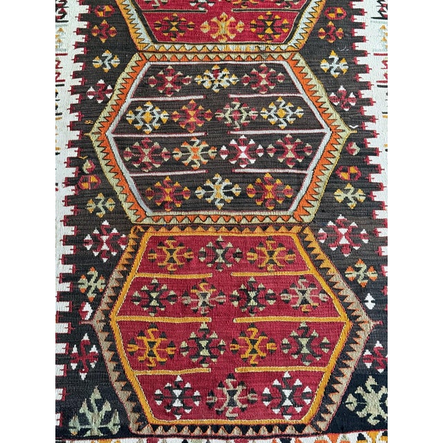 Antique Turkish Anatolian Kilim Rug of Matrimony For Sale - Image 12 of 18