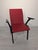 Vintage Wooden Chair in Red, 1960s For Sale - Image 3 of 11