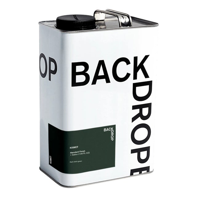 BACKDROP Standard Finish Interior Paint in Kismet (Dark, Dutch Green) - 1 Gallon For Sale In Los Angeles - Image 6 of 6