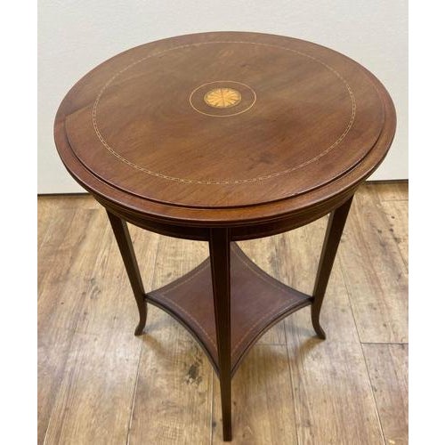 Brown Sheraton Revival Side Table in Mahogany, 1920s For Sale - Image 8 of 11
