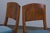1950s French Art Deco Maple Dining Chairs W/ Blue Velvet - Set of 6 For Sale In New York - Image 6 of 12