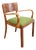 German Art Deco Armchair in Walnut and Walnut Burl Wood, 1920s For Sale