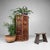 A striking Japanese kadai, a tall wooden plant stand or decorative display pedestal, made as a sotsugyō kinen seisaku: a...