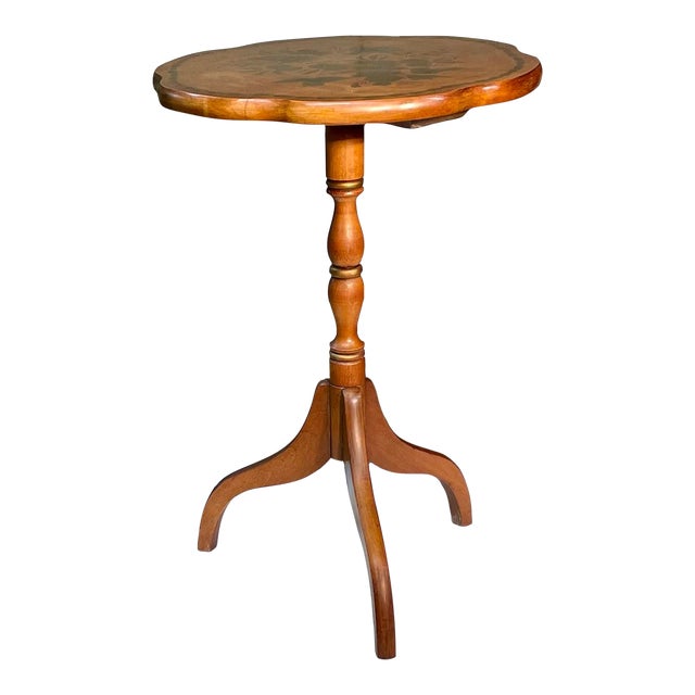 Late 20th Century L Hitchcock Candlestick Table Chairish