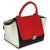 Contemporary Red Black White Grained Calfskin Small Trapeze Bag For Sale - Image 3 of 9