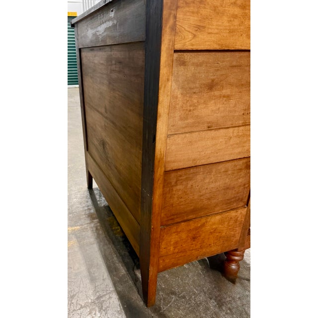 Antique Cherry Empire Four Drawer Chest With Full Pilasters For Sale - Image 12 of 12