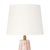 Looking for a designer accent? Replicated to resemble Pink Quartz it's distinctive color way makes this mini lamp stand...