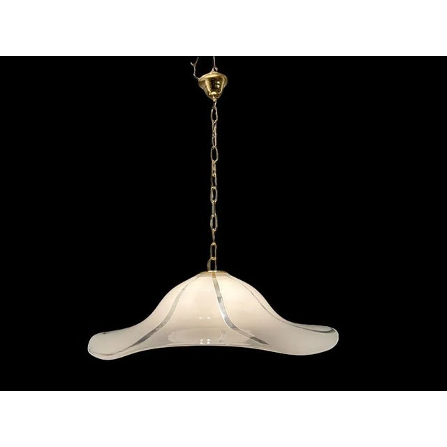 Italian Light Pendant in Murano Glass For Sale - Image 9 of 10