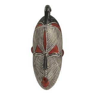 African Songye Kifwebe Wooden Bird Mask 15" H For Sale
