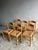 Vintage Wooden Chairs with Rush Seats, Set of 6 For Sale - Image 15 of 15