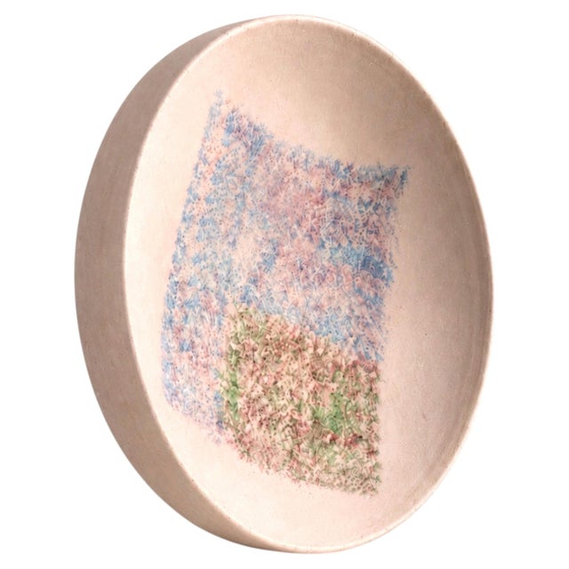 Guido Gambone Monumental Abstract Studio Pottery Bowl/Charger, Italy, 1950s-1960s A monumental abstract studio pottery...