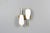 Brass and Opaline Glass Wall Sconces, France, 1950s, Set of 2 For Sale - Image 3 of 10
