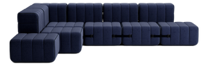 Large Flexible Corner Sofa from Ambivalenz, Set of 12