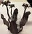 Hand Welded Iron Sculptural Brutalist Floral Candle Holder For Sale In New York - Image 6 of 6