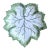 Vintage Hand-Painted 10" Faience Leaf Dish-Portugal For Sale