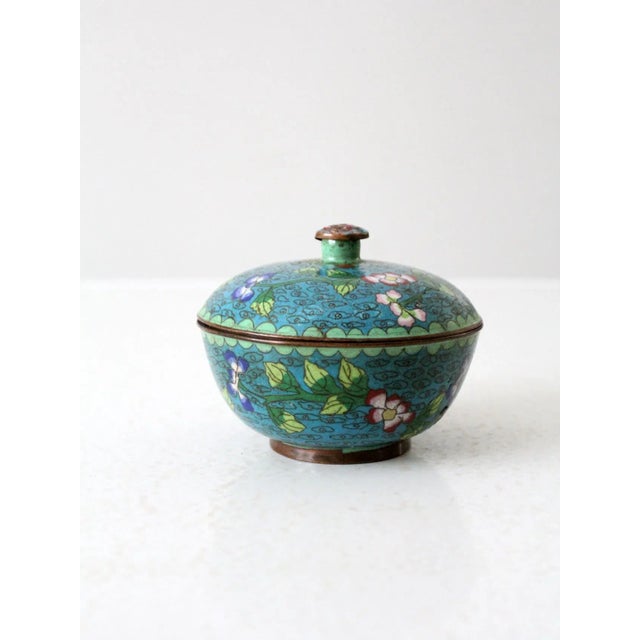 Chinese Antique Chinese Cloisonne Box For Sale - Image 3 of 12