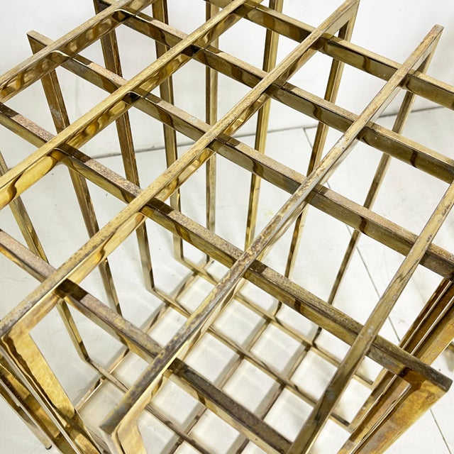 Mid-Century Modern C. 1970s Pierre Cardin Cage-Form Brass Dining Table Base For Sale - Image 3 of 10