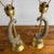 Metal Pair of 1950s Brass and Ceramic Arc Table Lamps by Kelby For Sale - Image 7 of 8