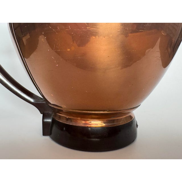 Mid Century Art Deco Style Copper Tea Pot For Sale - Image 11 of 12