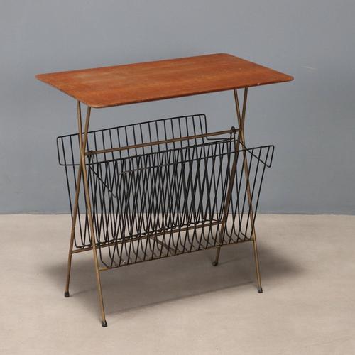 Wood Vintage Magazine Rack, 1960s For Sale - Image 7 of 7