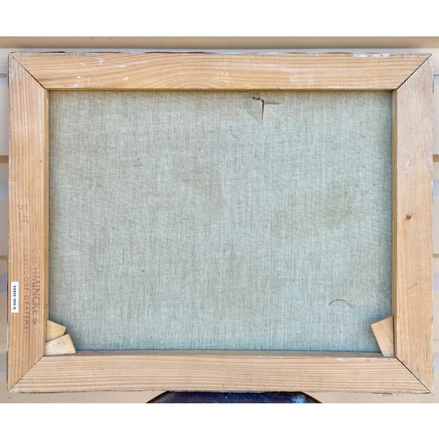 Midcentury Modern Bright Colorful Paintings, Set of 4 For Sale - Image 9 of 11