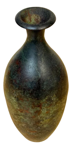 French Modern Patinated Bronze Vase, circa 1970s