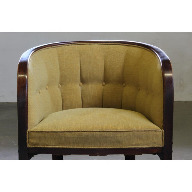 Vintage Art Nouveau Easy Lounge Chairs attributed to Josef Hoffmann for Jacob & Josef Kohn, 1914, Set of 2 For Sale - Image 14 of 18