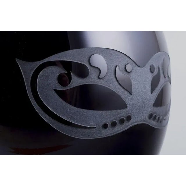 Black Black Murano Glass Floor Vase by Roberto Cavalli, 2000s For Sale - Image 8 of 10