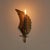 1960s Leaf Shaped Candle Sconce in Patinated Brass, 1970s For Sale - Image 5 of 8