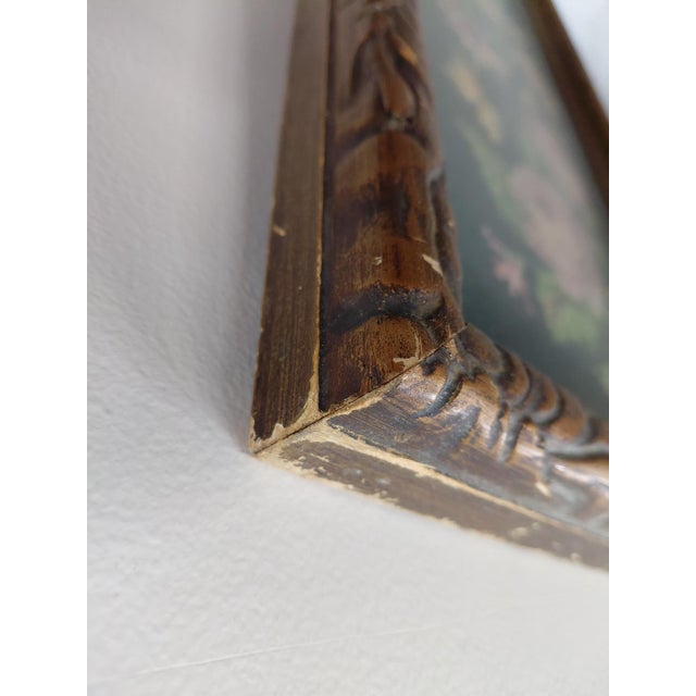 Late 20th Century Large Framed Trailing Roses Needlework For Sale - Image 11 of 15