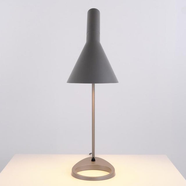 Aj Table Lamp in Grey by Arne Jacobsen for Louis Poulsen, 1957 For Sale - Image 6 of 13