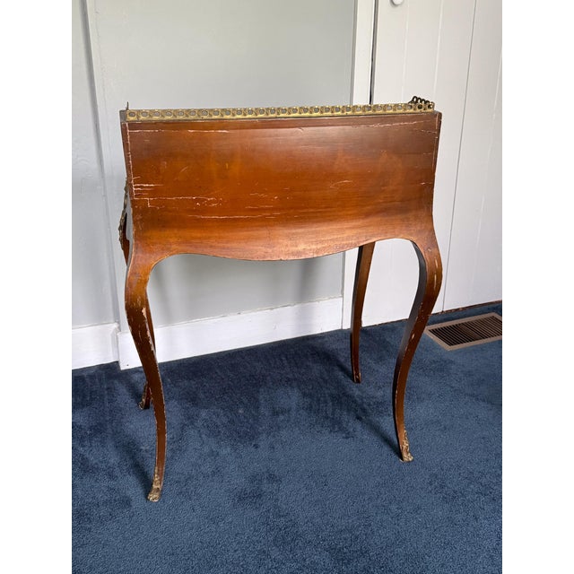 Antique French Louis XV Style Mahogany Painted Writing Desk For Sale In Baltimore - Image 6 of 14