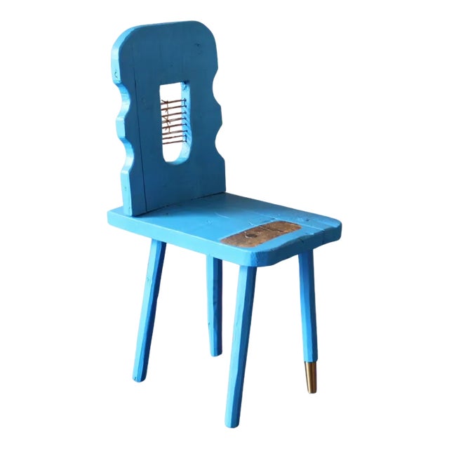 Blue Peak Of A Century Chair by Markus Friedrich Staab For Sale