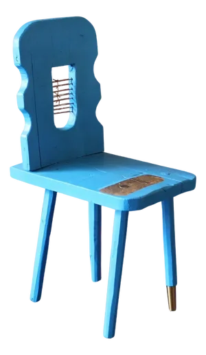 Blue Peak Of A Century Chair by Markus Friedrich Staab