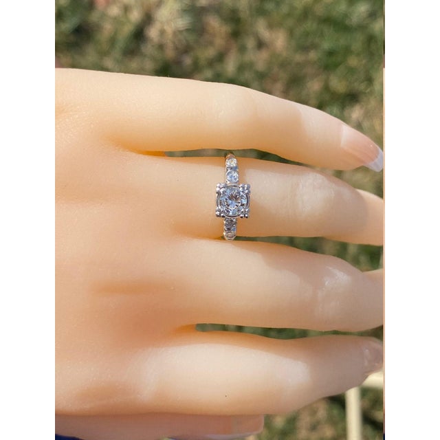 The Kimball: Ladies Platinum Engagement Ring set with 0.50 CT Diamond. Crafted in durable platinum, this vintage...