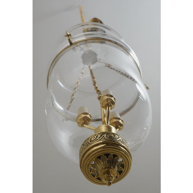 1990s Virginia Metalcrafters Colonial Williamsburg Bell Form Hanging Light Fixture For Sale In Philadelphia - Image 6 of 10