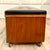 1960s Lane Mid-Century Oak Cedar Chest Storage Bench With Black Upholstery For Sale - Image 12 of 18