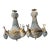 Pair of Gold Deer Head Hollywood Regency Chandeliers For Sale