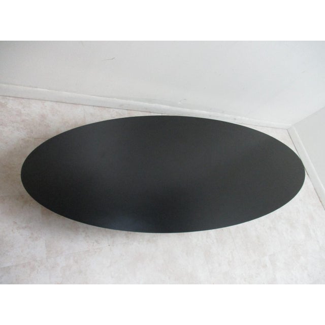 Vintage Eames Herman Miller Wire Base Elliptical Surfboard Coffee Table For Sale In Philadelphia - Image 6 of 12